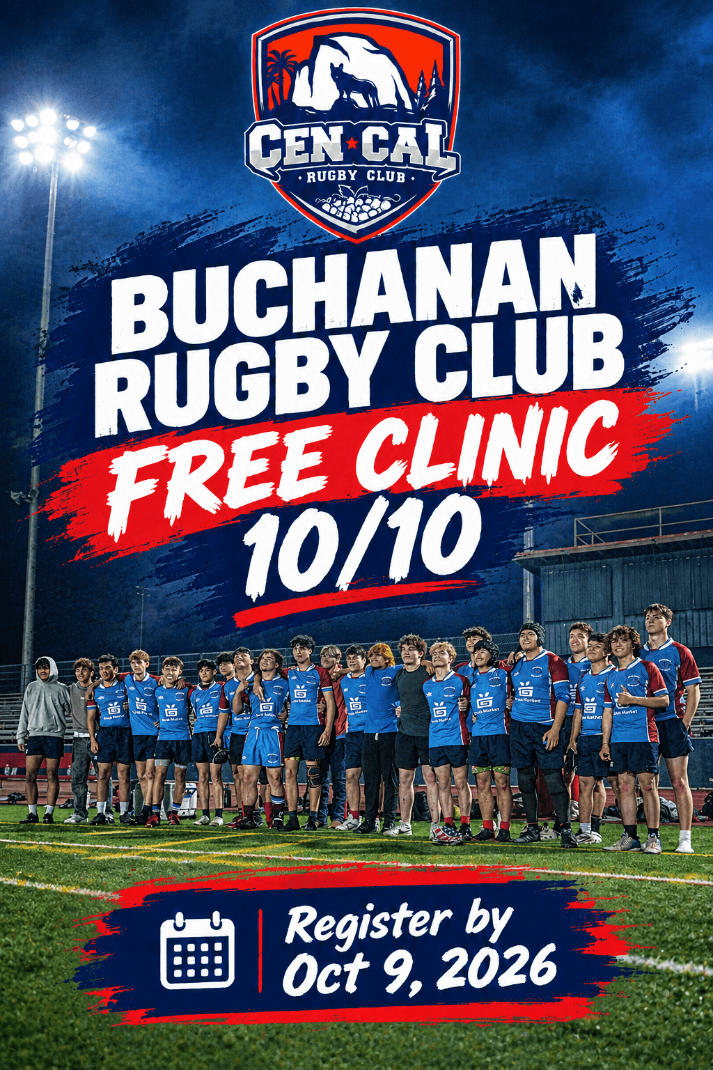 Buchanan Rugby Club Free Clinic 10/10